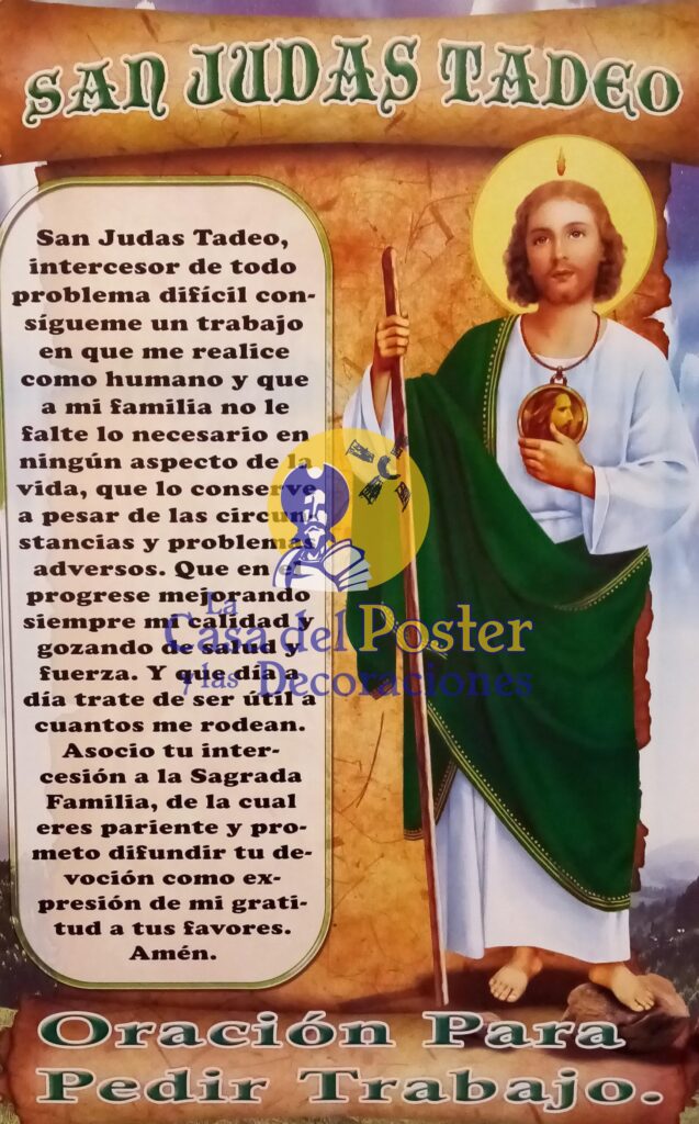 San Judas Tadeo Oraci N La Casa Del Poster