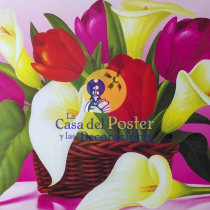 canasta con flores